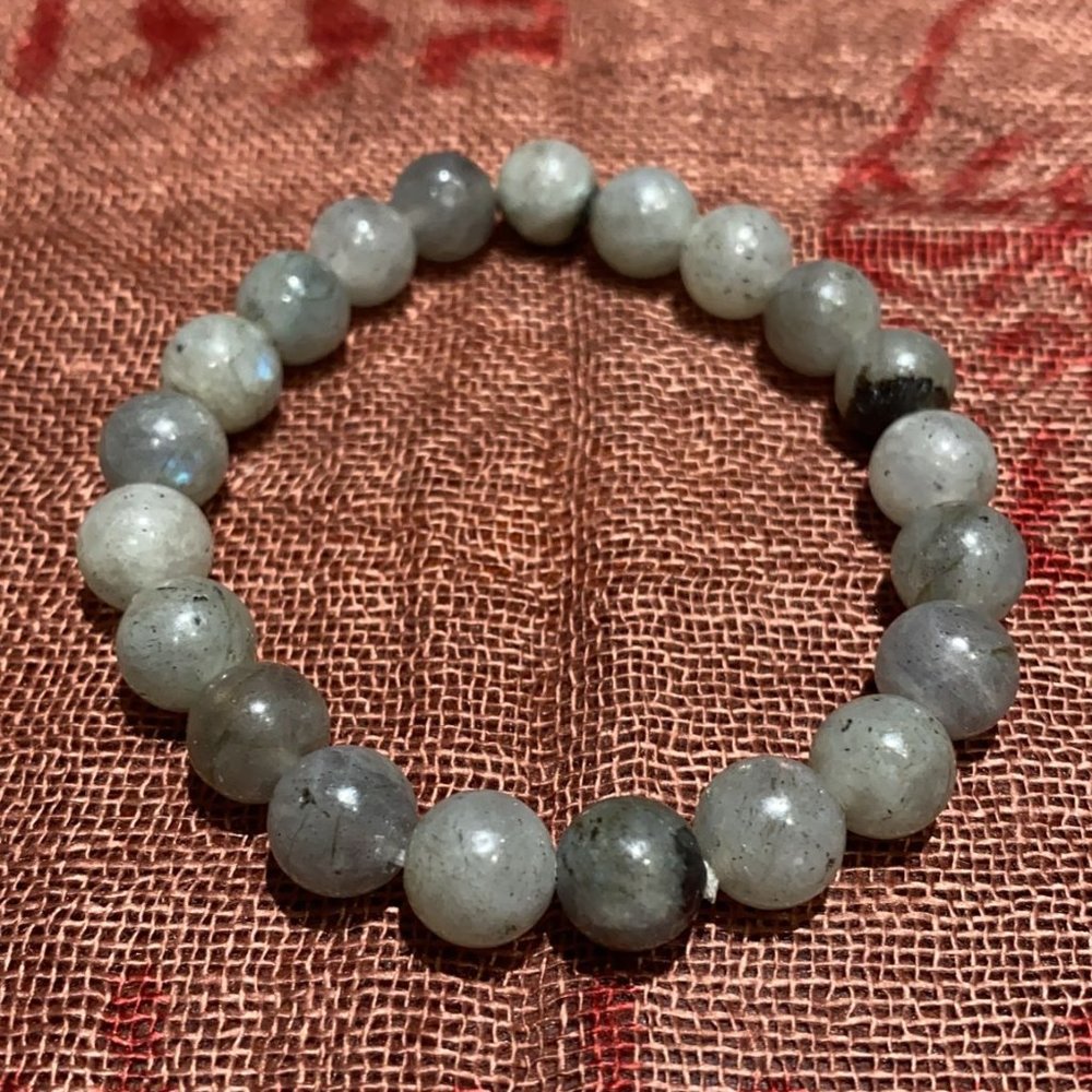 8MM Labradorite Bead Bracelet